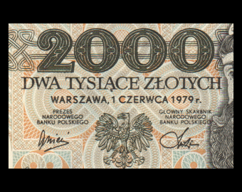 Pologne, P-147b, 2000 zlotych, 1979