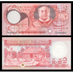 Tonga, P-32d, 2 pa'anga, 2005 - Billet de banque en vente sur Monnaies du Monde SHOP