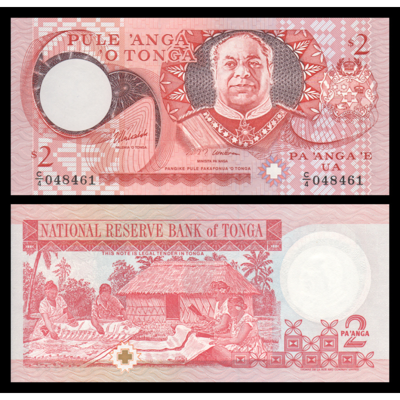 Tonga, P-32d, 2 pa'anga, 2005 - Billet de banque en vente sur Monnaies du Monde SHOP