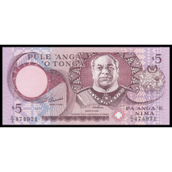 Tonga, P-33c, 5 pa'anga, 1995 - Billet de banque en vente sur Monnaies du Monde SHOP