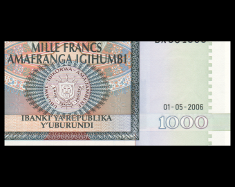 Burundi, P-39d, 1000 francs, 2006
