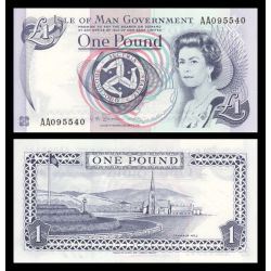Ile de Man, P-40c, 1 pound, 2009 - Billet de banque en vente sur Monnaies du Monde SHOP