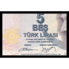 Turquie, P-222b, 5 lira, 2009 - Billet de banque en vente sur Monnaies du Monde SHOP