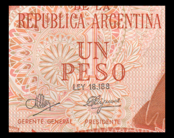 Argentina, P-287(3), 1 peso, 1970-73