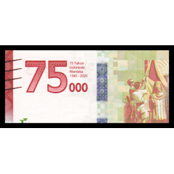 Indonésie, P-w161, 75 000 rupiah, 2020 - Billet de banque en vente sur Monnaies du Monde SHOP