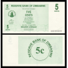 Zimbabwe, P-034, 5 cents, 2006 - Billet de banque en vente sur Monnaies du Monde SHOP
