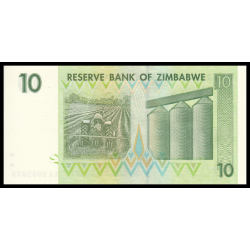 Zimbabwe, P-067, 10 dollars, 2007 - Billet de banque en vente sur Monnaies du Monde SHOP