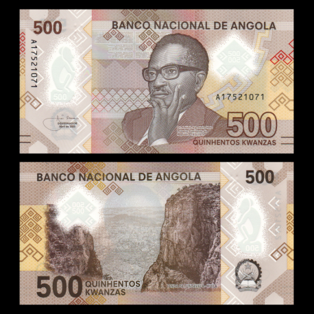 Angola, P-161, 500 kwanzas, 2020, polymère