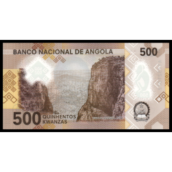 Angola, P-161, 500 kwanzas, 2020, polymère - Billet de banque en vente sur Monnaies du Monde SHOP