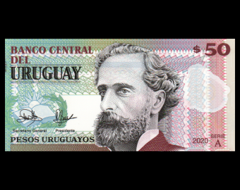 Uruguay, P-102a, 50 pesos, 2020, polymère