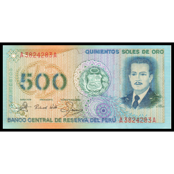 Pérou, P-115, 500 soles de oro, 1982 - Billet de banque en vente sur Monnaies du Monde SHOP