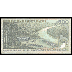 Pérou, P-115, 500 soles de oro, 1982 - Billet de banque en vente sur Monnaies du Monde SHOP