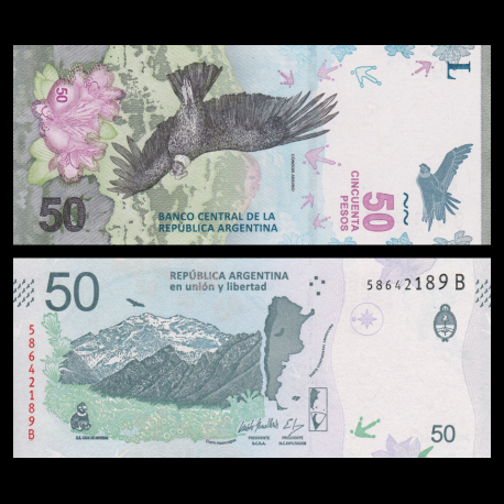 Argentina, P-363b, 50 pesos, 2018