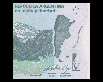 Argentine, P-363b, 50 pesos, 2018