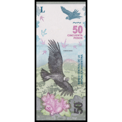 Argentine, P-363b, 50 pesos, 2018 - Billet de banque en vente sur Monnaies du Monde SHOP