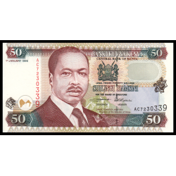 Kenya, P-36a2, 50 Shilingi, 1996 - Billet de banque en vente sur Monnaies du Monde SHOP