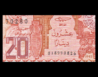 Algérie, P-133b, 20 dinars, 1983