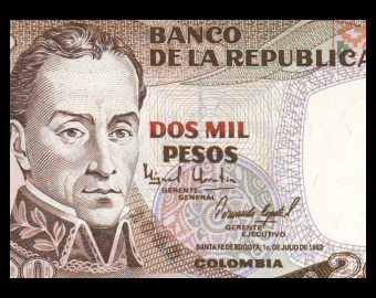 Colombia, P-439a, 2 000 pesos, 1993