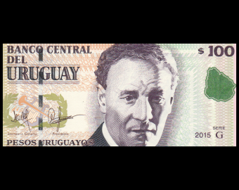 Uruguay, P-095, 100 pesos, 2015