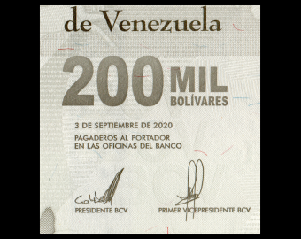 Venezuela, P-112a, 200 000 bolívares soberanos, 2020