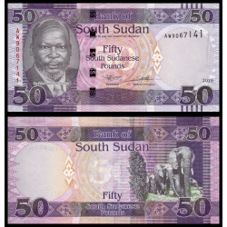 Soudan du Sud, P-14d, 50 pounds, 2019 - Billet de banque en vente sur Monnaies du Monde SHOP