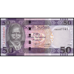 Soudan du Sud, P-14d, 50 pounds, 2019 - Billet de banque en vente sur Monnaies du Monde SHOP