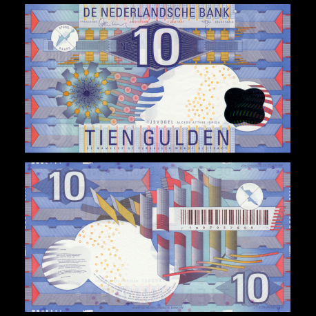 Pays-Bas, P-99, 10 gulden, 1997