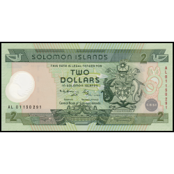 Salomon (iles), P-23, 2 dollars, 2001, polymère - Billet de banque en vente sur Monnaies du Monde SHOP