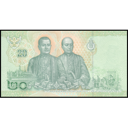 Thailande, P-135b3, 20 baht, 2018 - Billet de banque en vente sur Monnaies du Monde SHOP