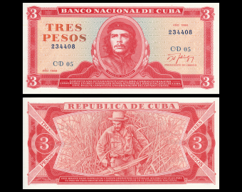 C, P-107b1, 3 pesos, 1988