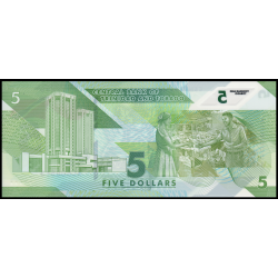 Trinidad & Tobago, P-61, 5 dollars, polymère, 2020 - Billet de banque en vente sur Monnaies du Monde SHOP