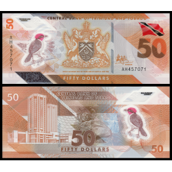 Trinidad & Tobago, P-64, 50 dollars, 2020, polymère - Billet de banque en vente sur Monnaies du Monde SHOP