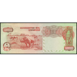 Angola, P-134, 500 000 kwanzas, 1991 - Billet de banque en vente sur Monnaies du Monde SHOP