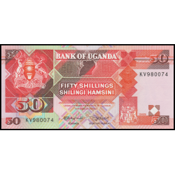 Ouganda, P-30b, 50 shilingi, 1989 - Billet de banque en vente sur Monnaies du Monde SHOP