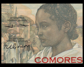 Comores, P-03b2, 100 francs, 1963, PresqueNeuf / a-UNC