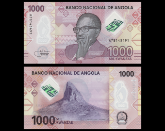 Angola, P-162, 1 000 kwanzas, 2020, polymère