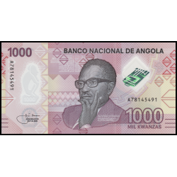 Angola, P-162, 1 000 kwanzas, 2020, polymère - Billet de banque en vente sur Monnaies du Monde SHOP