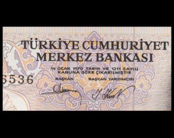 Turquie, P-188b, 50 türk lirası, L.1970