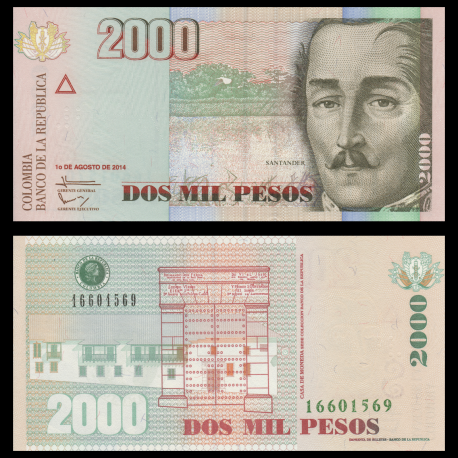 Colombia, P-457aa, 2000 pesos, 2014