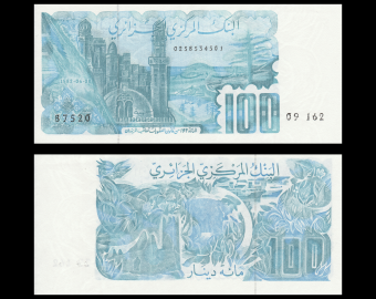 Algérie, P-134, 100 dinars, 1982