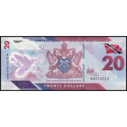 Trinidad & Tobago, P-63, 20 dollars, 2020, polymère - Billet de banque en vente sur Monnaies du Monde SHOP