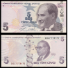 Turquie, P-222d, 5 lira, 2009 - Billet de banque en vente sur Monnaies du Monde SHOP