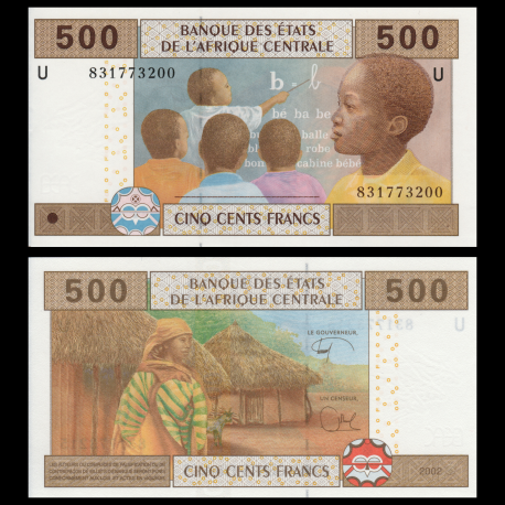 Cameroun, P-206Ue, 500 francs, 2002