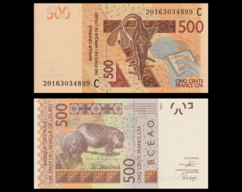 Burkina Faso, P-319Ci, 500 francs, 2020 (2012)