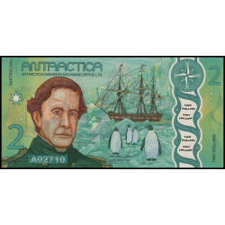 Antarctique, NonLegal, 2 dollars, 2020, polymère - Billet de banque en vente sur Monnaies du Monde SHOP