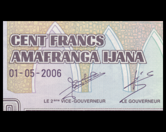 Burundi, P-37e, 100 francs, 2006