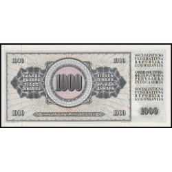 Yougoslavie, P-086, 1 000 dinara, 1974 - Billet de banque en vente sur Monnaies du Monde SHOP