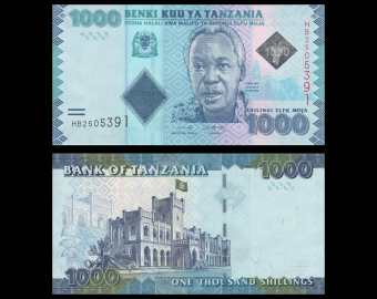 Tanzania, P-41c, 1 000 shilingi, 2019