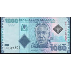 Tanzanie, P-41c, 1 000 shilingi, 2019 - Billet de banque en vente sur Monnaies du Monde SHOP