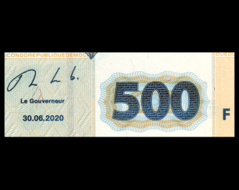 Congo, P-New0500, 500 francs, 2020